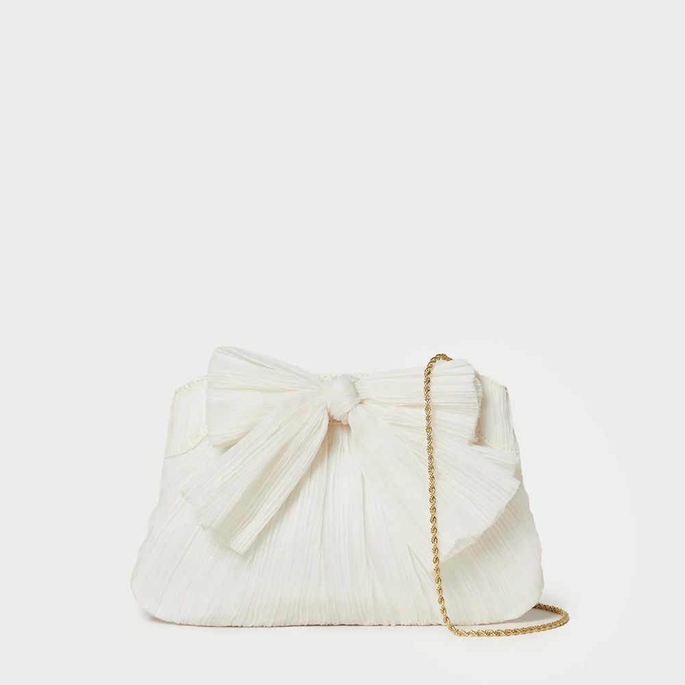Lowffler Randall Rayne Pearl Bow Clutch | Bridal wedding clutch